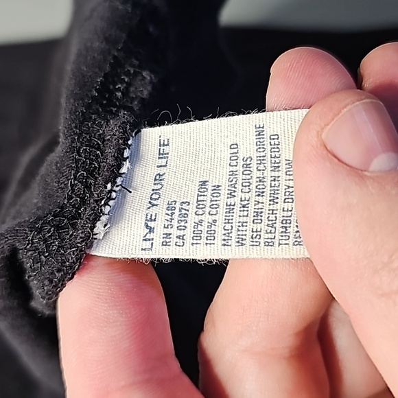 American Eagle Outfitters Black Hoodie with White Logo - Picture 7 of 7